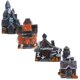 thumbnail image 5 of GOOHOCHY Estatua de casa en miniatura de Halloween, figura de casa con micropaisaje, Mini casa en miniatura de Halloween, 4 Uds., 5 of 8