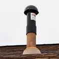 thumbnail image 4 of OdorHog Mushroom Cap Slip On Vent Stack Pipe Filter 3" Black ABS Removes Septic Odor, 4 of 5