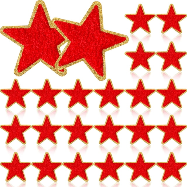 Star Patches Jexine, felpilla roja, 32 unidades, 6 cm, autoadhesiva