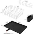 thumbnail image 7 of Dish Drying Rack Steel Dish Drainer w/Utensil Holder Removable Drainer Tray, 7 of 7