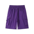 thumbnail image 4 of BLCHUNen Plus Size Mens Cargo Shorts Quick Drying Breathable Drawstring Work Shorts with Pockets,M-5XL, 4 of 8