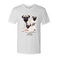 thumbnail image 2 of Wild Bobby, If It's Not a Pug It's Just a Dog Gift | Mens Dog Lover Premium Tri Blend T-Shirt, Heather White, 2XL, 2 of 3