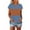 Blue, variant on CHGBMOK Womens Color Block Short Sleeve Tops Casual Summer T-Shirt Crew Neck Tunic Tops Blouse