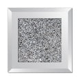 thumbnail image 1 of TFixol Sparkling Diamond-Embedded Glass Coasters for Stylish Table Decor - Silver Square Design, Heat-Resistant & Non-Slip for Wine, Coffee, and Tea Cups, 1 of 6