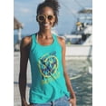 thumbnail image 2 of Be Kind Only Myself Spray Racerback Tank Women -Image by Shutterstock, Female Small, 2 of 4