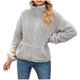 thumbnail image 2 of Pntutb Mujer Casual Invierno Cuello Alto Cuello Redondo Manga Larga Suelto Color Sólido Sin Capucha Abrigo Chaqueta Liquidación Pntutb Pntutb-7260, 2 of 9
