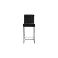 thumbnail image 4 of Meridian Furniture Giselle 26"H Velvet Counter Stool in Black, 4 of 5
