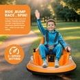 thumbnail image 2 of Coche de choque eléctrico para niños, automóvil 12V con control remoto, luces LED y giro 360°, 2 of 9