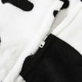 thumbnail image 6 of Favoffer Winter Infant Boys & Girls Cow Print Flannel Footed Romper, Outfit Halloween Jumpsuit for Sleep/Play/Party/Home 0-18 Months, 6 of 8