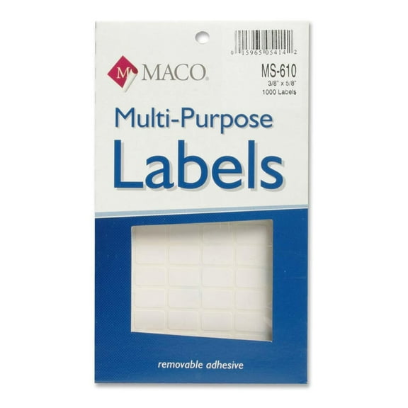 MACO White Multi-Purpose Labels