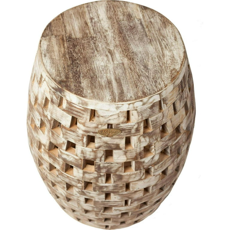 Patio Sense Maya Oval Garden Stool 16 x 19 in. Walmart