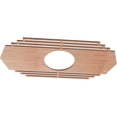 thumbnail image 2 of Ekena Millwork 36"W x 18"H x 9 1/2"ID x 1/4"T Chrysler Wood Fretwork Pierced Ceiling Medallion, Cherry, 2 of 3