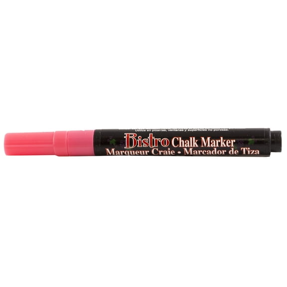 Marvy Uchida Fine Point Chalk Marker, Coral Pink, 1/Pack