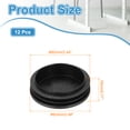 thumbnail image 2 of Uxcell 12 PCS 2.48"(63mm) Round Plastic Hole Plugs, Black Plastic Pipe Tubing End Caps for Furniture, Pipe Tubing, Table, Chair, 2 of 6