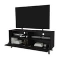 thumbnail image 6 of Cterwk Tv Stand for TVs up to 55", TV Cabinet with 1 Door and 2 Open Shelves, Modern Entertainment Center for Living Room, Dark Brown, 6 of 8
