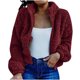 thumbnail image 2 of Puntoco Chaqueta tipo sudadera de manga larga con cremallera y solapa para mujer, informal, para exteriores Puntoco Puntoco-1, 2 of 9
