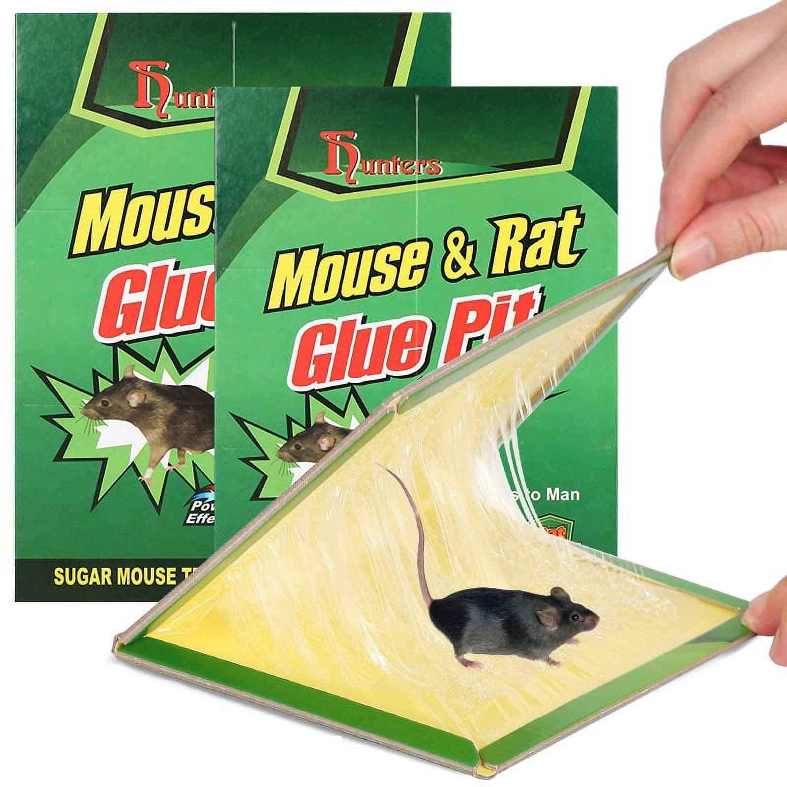 Spencer 8 Pack Large Mouse Glue Traps with Enhanced Stickiness, Rat Mouse Traps, Snake Mouse Traps Sticky Pad Board for House Indoor Outdoor, Heavy