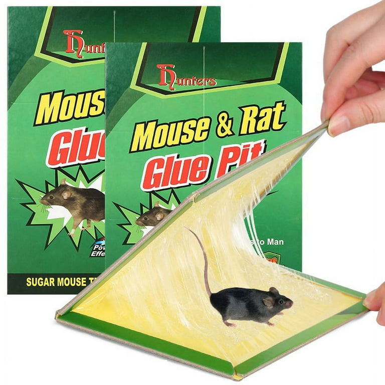 Deago Large Mouse Glue Traps with Enhanced Stickiness Snake Rat Mouse Traps  Sticky Pad Board for House Indoor Outdoor