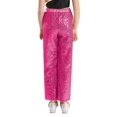 thumbnail image 2 of Zaldita Kids Girls Sparkly Sequins Dance Pants Elastic Waist Bottoms Trousers Hip Hop Jazz Disco Costume Hot Pink 16, 2 of 7
