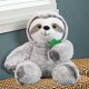 thumbnail image 4 of Juguete de perezoso de peluche para bebé, dormitorio de noche, muñeca de simución bonita, regalo decorativo de para dormir cómodamente. Gris Yotijar almohada de felpa, 4 of 9