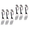 thumbnail image 2 of Miangastore Forks Stainless Steel Curved Handle Fork Cake Forks Silver 6Pcs 4.9X1.6X1In, 2 of 8