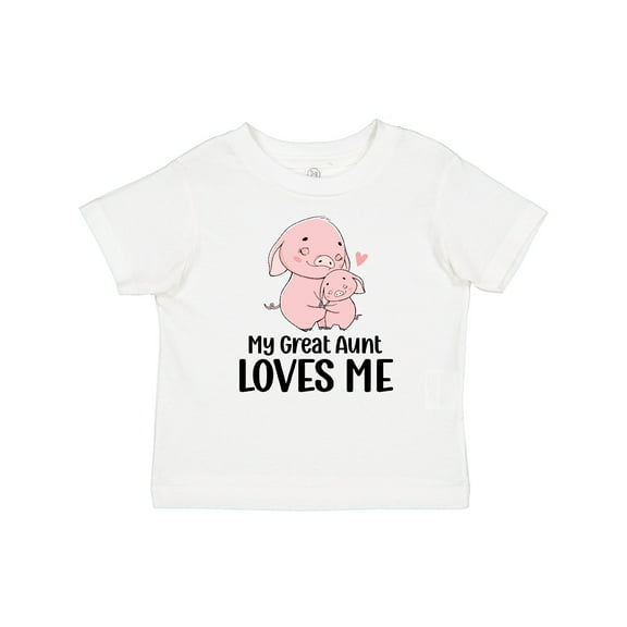 Inktastic Pink Piggies My Great Aunt Loves Me Boys or Girls Baby T-Shirt