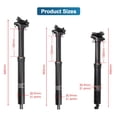 thumbnail image 2 of ROADNADO Remote Dropper Seatposts Internal Routing Cable Control Dropper Post, 2 of 7
