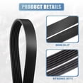 thumbnail image 4 of Unique Bargains 1 Set Car Serpentine Belt Fit for Honda Civic 1.7L 2001-2005 No.56992PLM003/56992PLM505, 4 of 7