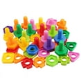 thumbnail image 3 of 5 Set Screw Building Blocks Plastic Insert Blocks Nut Shape Toys For Children Educational Toys Montessori Scale Models, 3 of 6