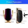 thumbnail image 2 of Wireless Car Charger, 10W Qi Fast Charging Auto-Clamping Car Mount Air Vent Phone Holder for iPhone 12 Series/ 11/11 Pro/ 11Pro Max/Xs Max/XS/XR/X/ 8/8P, Samsung S20 /S10 /S9 /S8 /Note10 /Note9, 2 of 10