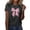 Dark Gray, variant on Spring T Shirts for Women Casual Short Sleeve Graphic Print Soft Basic With Round Neck Tops Cute Trendy Y2k Fashion Tees