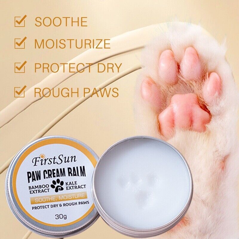 Natural Dog Paw Balm Cream Butter natural lick safe dry skin cracked