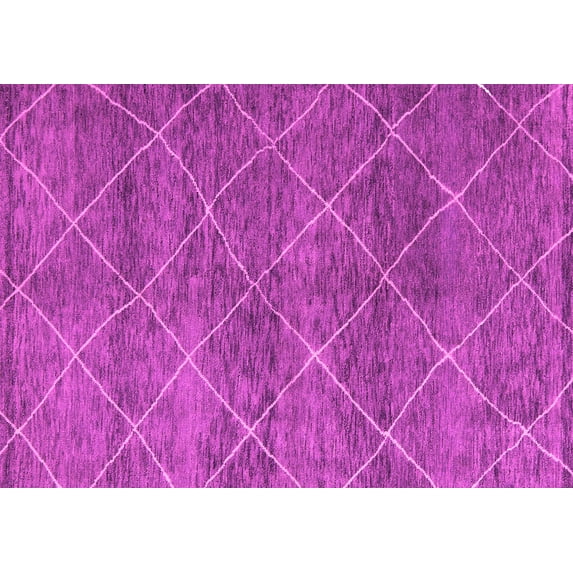 Ahgly Company Indoor Rectangle Abstract Pink Modern Area Rugs, 4' x 6'