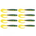 thumbnail image 4 of Señuelo de simulación suave de cola larga, aparejos de pesca de agua dulce y salada, 2 bolsas, 4 of 14