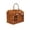 Brown, variant on Green House Shaped PP Wicker Picnic Basket with Lid, Handle & Button Closure - 9.45x5.51x6.3 Inch Decorative Storage Basket for Garden, Picnic and Home Organization