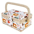 thumbnail image 2 of Sewing Basket, Sewing Kit Basket, Sewing Organizer Box Sewing Box Organizer Sewing Basket Kit For Threads Scissors, 2 of 8