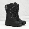 thumbnail image 5 of Pennysue Women's Mid-Calf Snow Boots Black Warm Faux Fur Lined Winter Boots Insulated 6M, 5 of 7