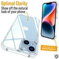 thumbnail image 6 of For Gabb Phone 4 Pro Hybrid 3-in-1 Detachable Tough Durable Transparent Case Shockproof Frame Hard PC + TPU Slim Phone Case Cover by Xpression, Blue, 6 of 8