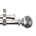thumbnail image 2 of Central Design 4787-485 0.8125 in. Lucid Double Curtain Rod with 48 to 84 in. Extension, Satin Nickel, 2 of 2