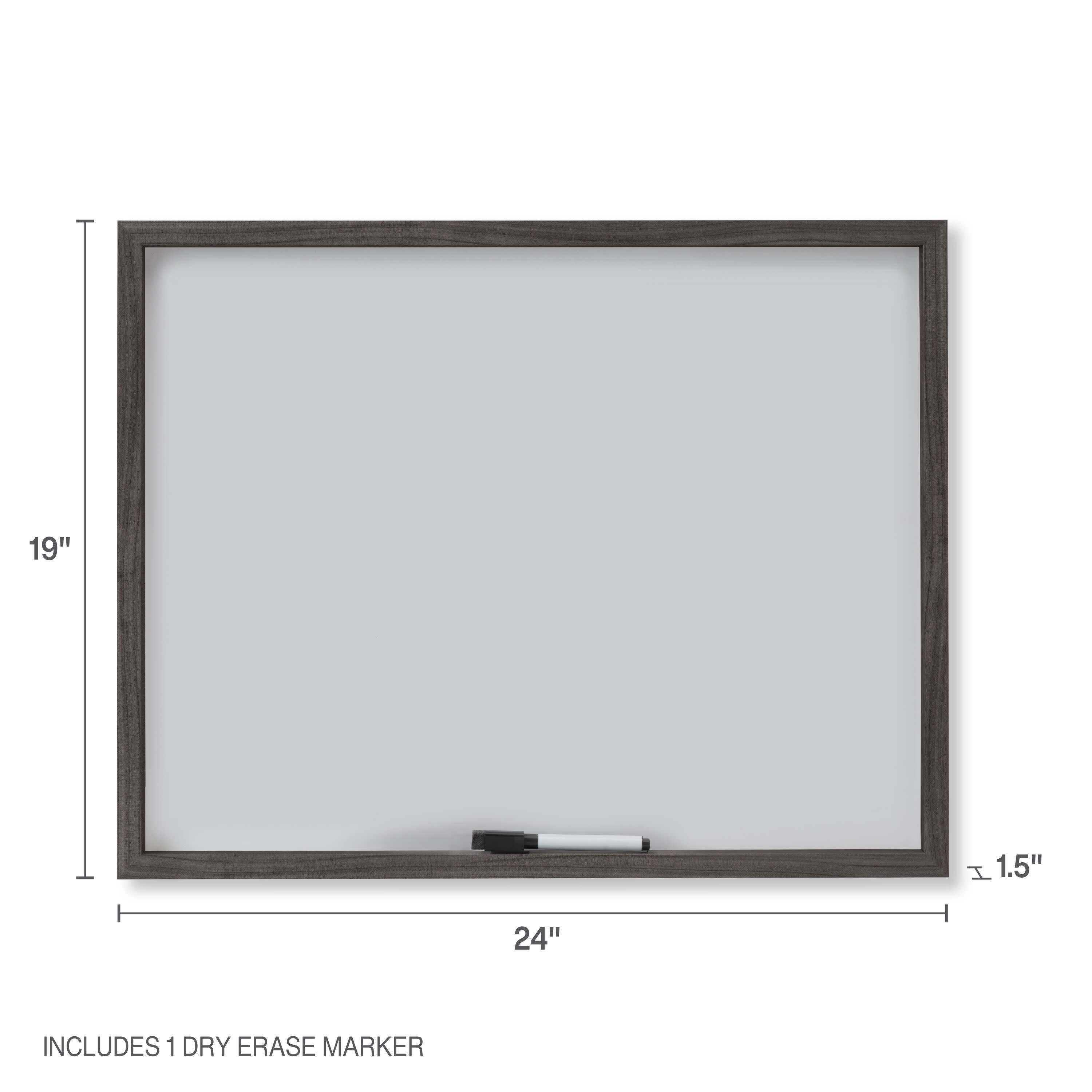 Mikasa White Board Calendar With Dry Erase Pen, 24x19-Inch, White
