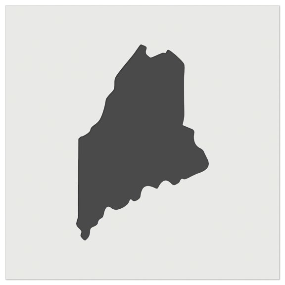 Maine State Silhouette DIY Cookie Wall Craft Stencil - 5.5 Inch