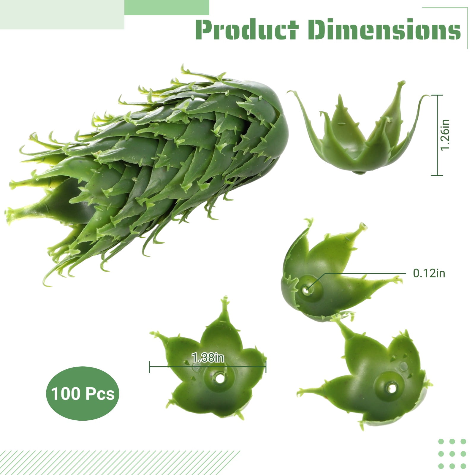 100 Pcs Rose Stems with Leaves,Fake Flower Stems,Faux Green Leaves Stems,Floral Arrangement Supplies,DIY Artificial Flowers Tools for Bouquet Wedding Party