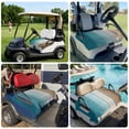 thumbnail image 6 of Golf Cart Seat Covers for 2 Seater, Teal Brown Ombre Soft Microfiber Cart Seat Towel Blanket, Vintage Country Wooden Absorbent Breathable Non Slip Bench Seats Protector for Golf Course 51"x31", 6 of 9