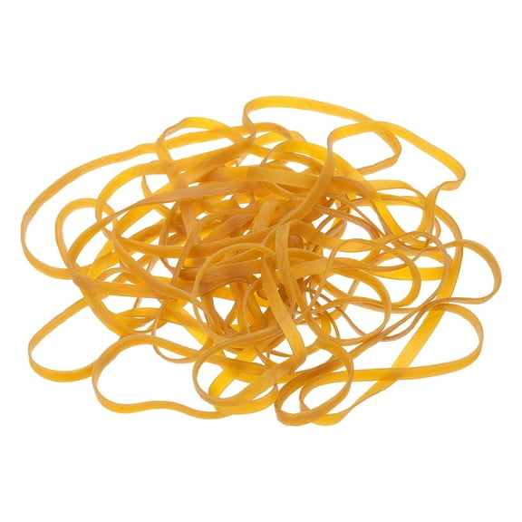 105Pack Rubber Bands, 9.84x0.24 Inch Elastic Bands for Office Supplies, Yellow