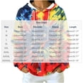 thumbnail image 4 of Tqcoqu Women's Tie Dye Waffle Knit Hoodie,Drawstring Hood Long Sleeve Casual Pullover Plus Size Sweatshirt with Kangaroo Pocket, 4 of 8