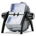 thumbnail image 3 of Durable VISIFIX Flip Rotary Business Card File, Holds 400 4 1/8 x 2 7/8 Cards, Black/SR, 3 of 4