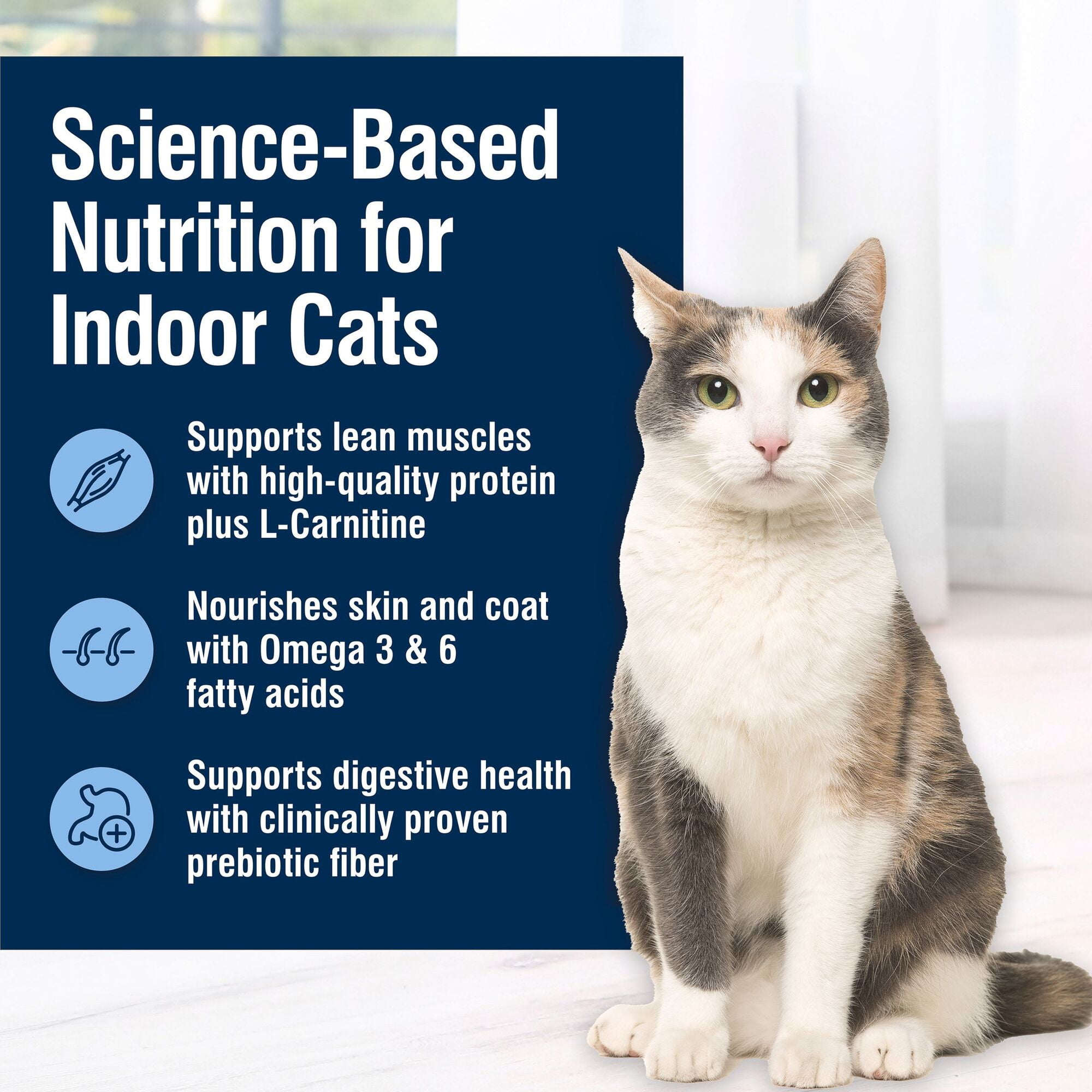 Blue Buffalo True Solutions Fab Feline Dry Cat Food Indoor Cat Formula, Chicken, 3.5 lbs.