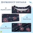 thumbnail image 2 of FORMRS Boys Rash Guard Short Sleeves Swim Shirt Quick Dry UPF 50+ Sun Protection, Sizes 3-12T, Red Fireworks Pattern, 2 of 6