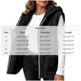 thumbnail image 3 of Winter Jacket Women Baeitkot Sleeveless Hooded Fleece Vest with Pockets for Winter Layering Daily Wear Black L, 3 of 7