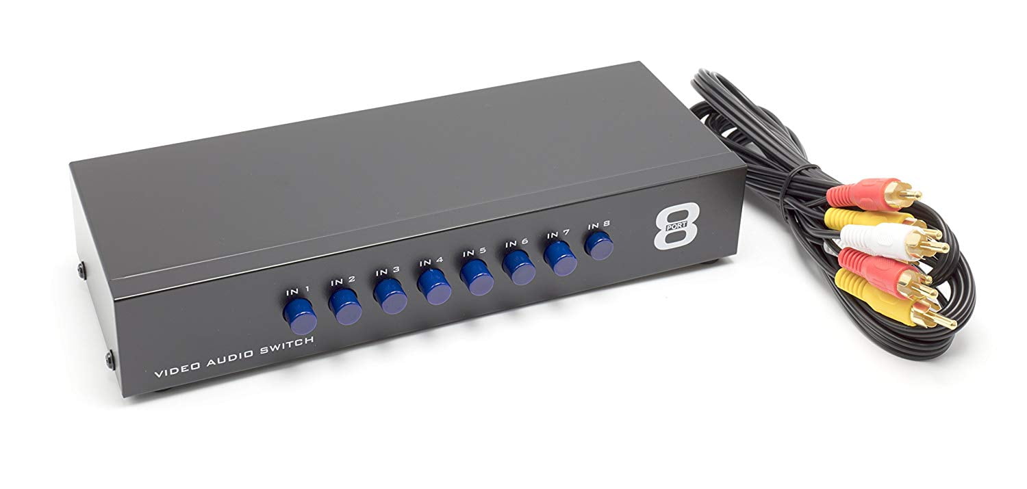 THE CIMPLE CO - 8Way AV Switch - 8 Input 1 Output RCA